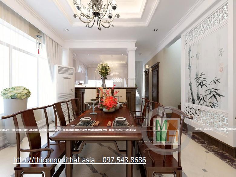 Thiết kế nội thất biệt thự ở Hoàng Mai - Nhà Anh Bắc